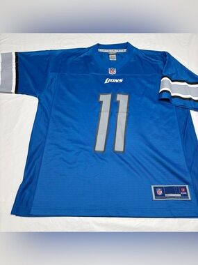 MARVIN JONES JR. #11 Detroit Lions NFL Home Jersey Pro Line Men’s Large